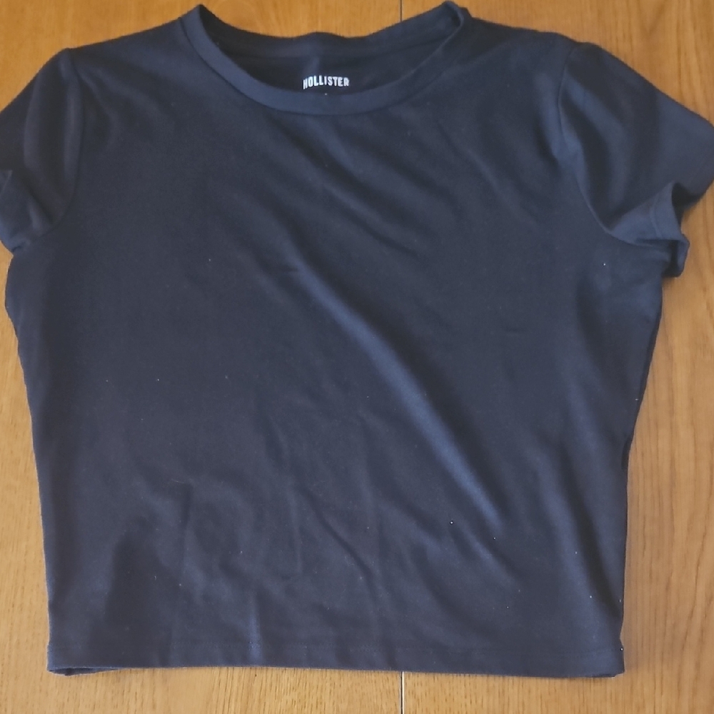 Hollister Black Short Sleeve Crew Tee